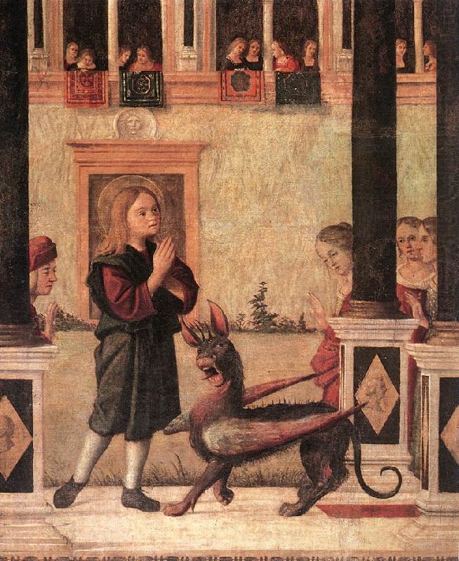 CARPACCIO, Vittore The Daughter of of Emperor Gordian is Exorcised by St Triphun (detail) dfg china oil painting image